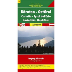 Achat Carte routière - Carynthie, Tyrol Est - Freytag
