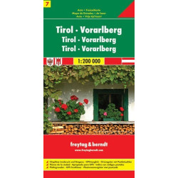 Achat Carte routière - Tyrol, Vorarlberg - Freytag