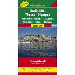 Achat Carte routière - Chalcédoine,Thasos,Olympus - Freytag