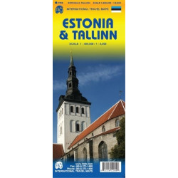 Achat Carte routière - Estonie and Tallinn - ITM