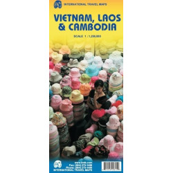 Achat Carte routière - Vietnam, Laos, Cambodge - ITM
