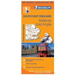 Carte routière Michelin - South East England, East Anglia - 504
