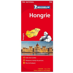 Achat Carte routière Michelin - Hongrie - 732