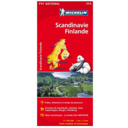 Achat Carte routière Michelin - Scandinavie Finlande - 711