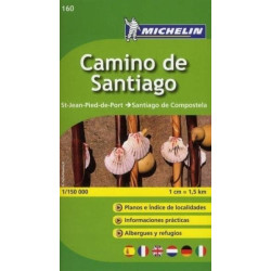 Achat Carte routière Michelin - Chemin St Jacques Compostelle (Espagne) - zoom 160