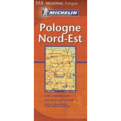 Achat Carte routière Michelin - Pologne Nord-Est - 555