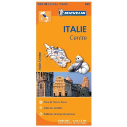 Achat Carte routière Michelin - Italie Centre - 563