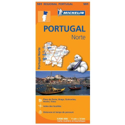 Achat Carte routière Michelin - Portugal Nord - 591