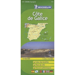 Achat Carte routière Michelin - Côte de Galice - zoom 141