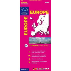 Achat Carte routière - Europe routière - IGN