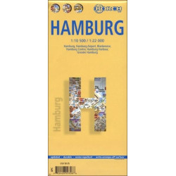 Achat Plan ville Hambourg - Borch Map