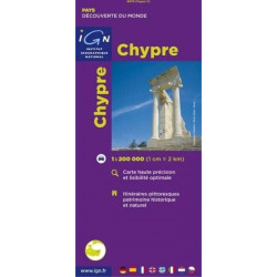Achat Carte routière et touristique- Chypre - IGN