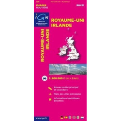 Achat Carte routière - Royaume-Uni Irlande - IGN