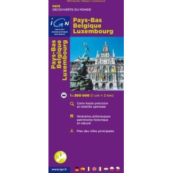 Achat Carte routière et touristique - Pays-bas Belgique Luxembourg - IGN