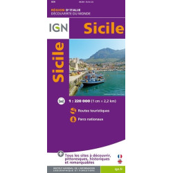 Achat Carte routière - Sicile - IGN