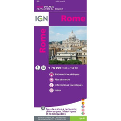 Achat Plan ville Rome - IGN