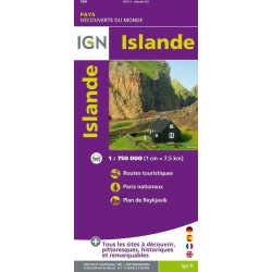 Achat Carte routière Islande - IGN