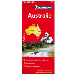 Achat Carte routière - Australie - Michelin 785
