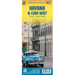 Achat Carte routière - La Havane, Cuba Ouest - ITM