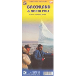 Achat Carte routière Groenland, Pôle Nord - ITM