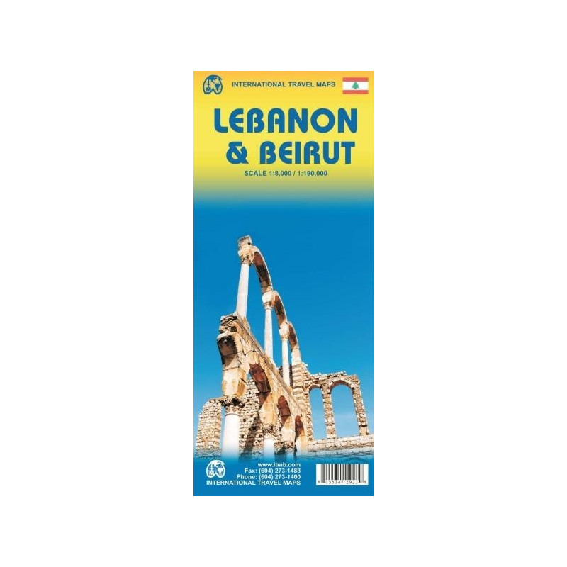 Achat Carte routière Liban - Beyrouth ITM