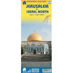 Achat Carte routière - Jérusalem, Israel Nord - ITM