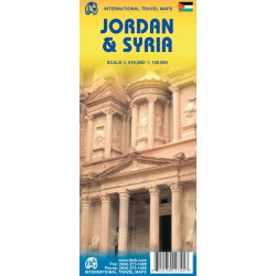 Achat Carte routière - Jordanie, Syrie - ITM