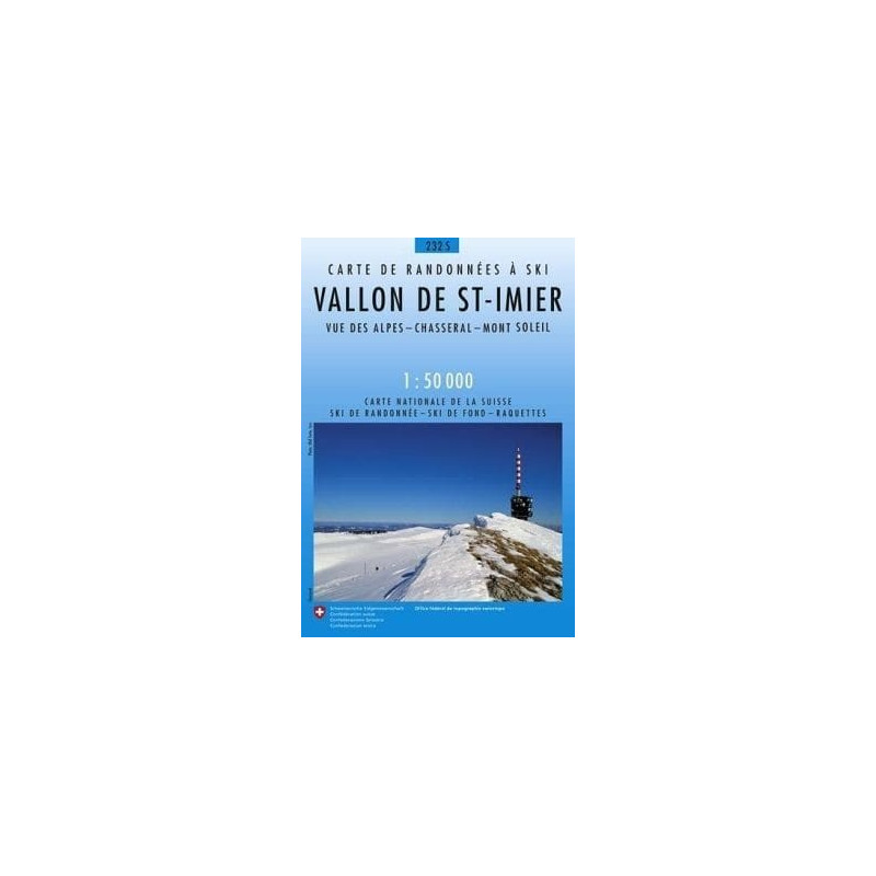 Achat Carte ski randonnée swisstopo - Vallon de Saint Imier - 232S