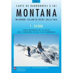 Achat Carte ski randonnée swisstopo - Montana - 273S