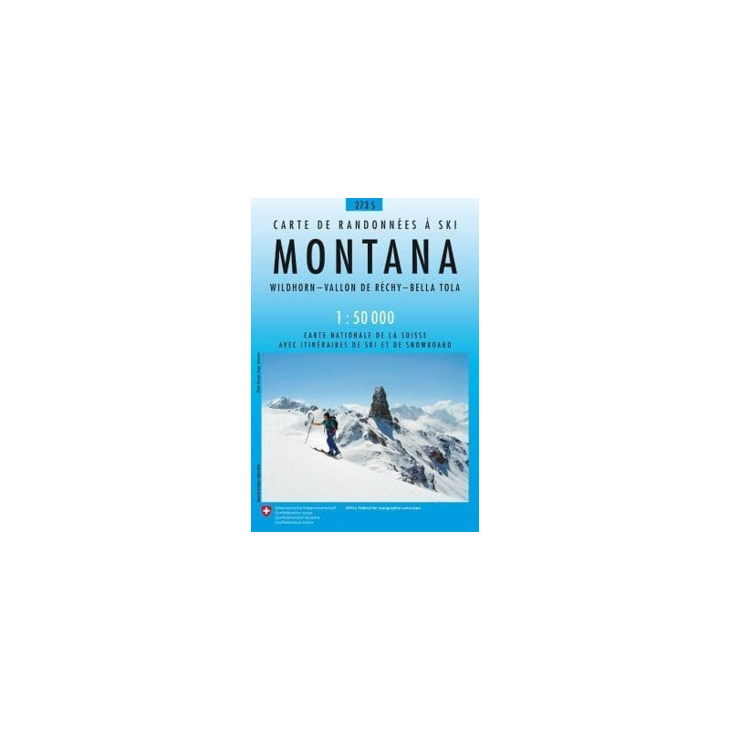 Achat Carte ski randonnée swisstopo - Montana - 273S