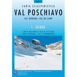 Achat Carte ski randonnée swisstopo - Val Poschiavo - 469S