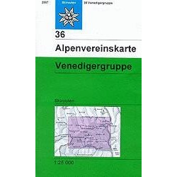 Achat Carte ski randonnée - Venedigergruppe - Alpenverein 36/S