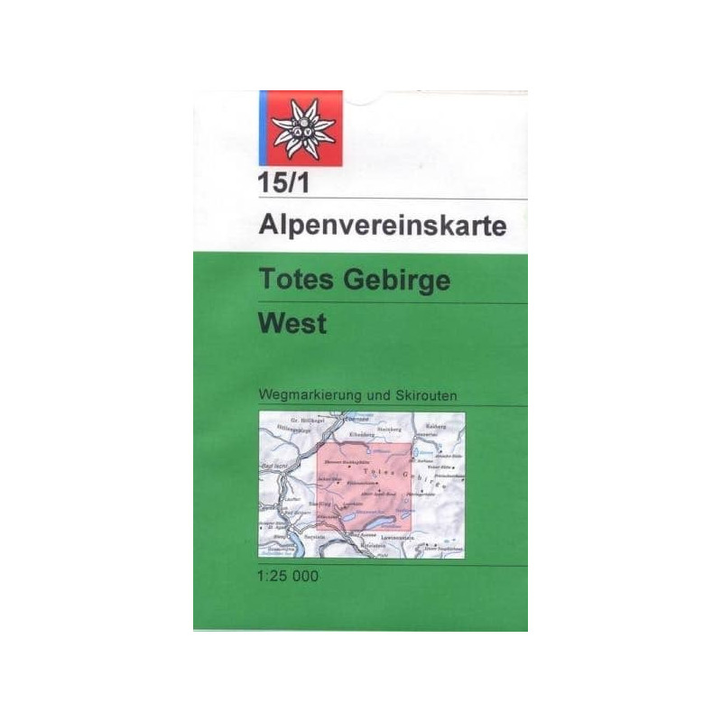 Achat Carte ski randonnée - Totes Gebirge, West - Alpenverein 15/1S