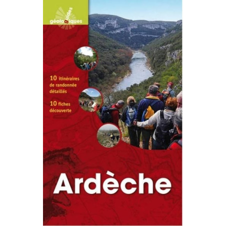 Achat Ardèche guide géologique, 10 itinéraires de randonnée - BRGM