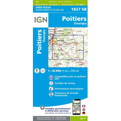 Poitiers, Chauvigny - IGN - 1827 SB