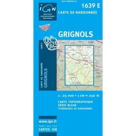 Achat Carte randonnées IGN - 1639 E - Grignols