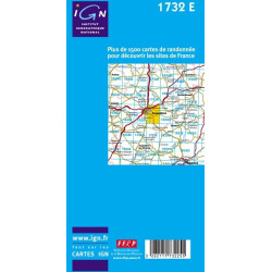 Carte randonnées IGN - Angoulême (Est) - Ruelle-sur-Trouve 1732 E