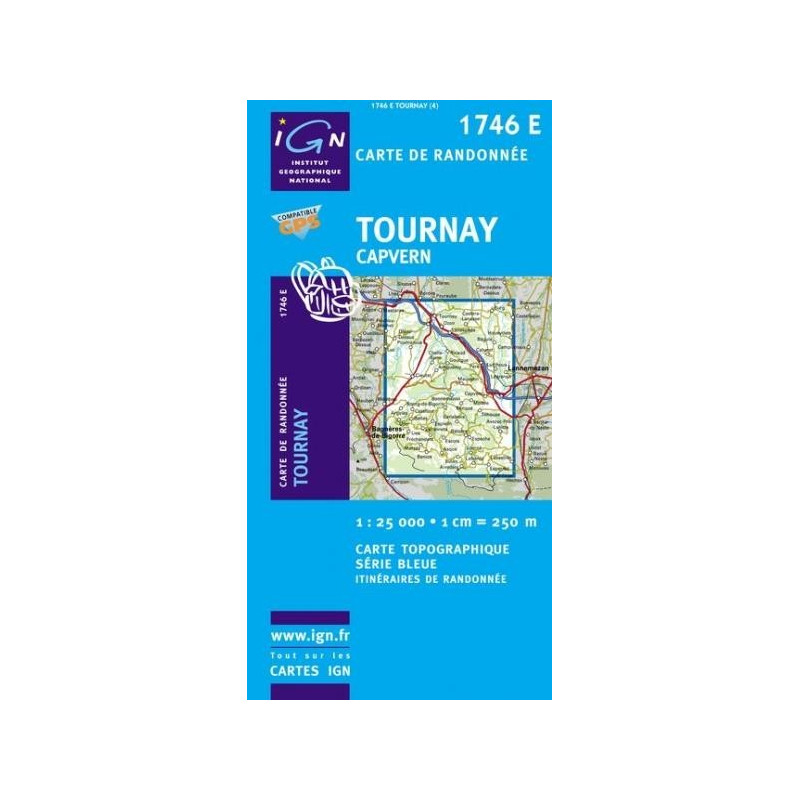 Achat Carte randonnées IGN - 1746 E - Tournay Capvern Achat Carte randonnées IGN - 1746 E - Tournay Capvern