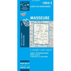 Carte randonnées IGN Masseube - 1844 E