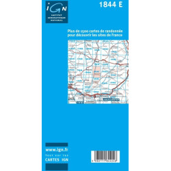 Carte randonnées IGN Masseube - 1844 E