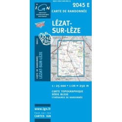 Achat Carte randonnées IGN - 2045 E - Lezat sur Leze
