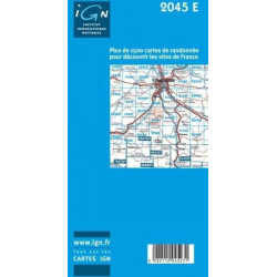 Achat Carte randonnées IGN - 2045 E - Lezat sur Leze
