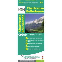 Chartreuse, Belledonne - IGN - TOP 75