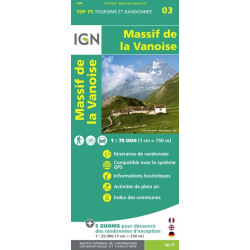 Massif de la Vanoise - IGN - TOP 75