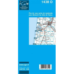 Achat Carte randonnées IGN - 1438 O - Gujan-Mestra