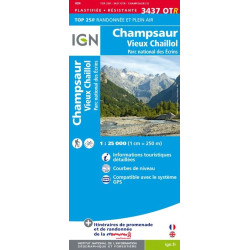 Champsaur - Vieux Chaillol - PN des Écrins - IGN 3237 OTR