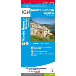 Monte Renoso Bastelica - PNR de Corse - IGN 4252 OTR