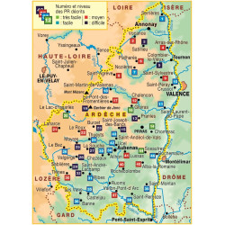Achat Topo guide randonnées - L'Ardèche... à pied®  - FFRP D007