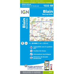 Blain, Nort sur Erdre - IGN - 1222 SB