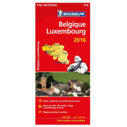 Belgique, Luxembourg 2016 - Michelin 716